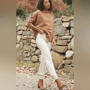 Frank & Eileen Monaghan Mom Jeans in Cream